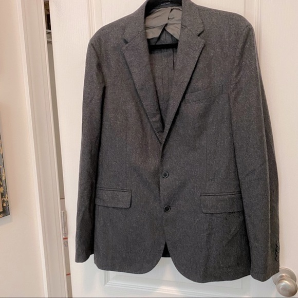 POLO Ralph Lauren Gray Pure Wool Italian Made Men’s Blazer Size 40R Made Italy